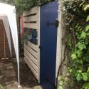 3. finished wall and new door to bunker