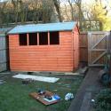 6. roof felted just needs the windows fitting