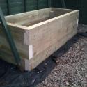 4. first raised planter in position